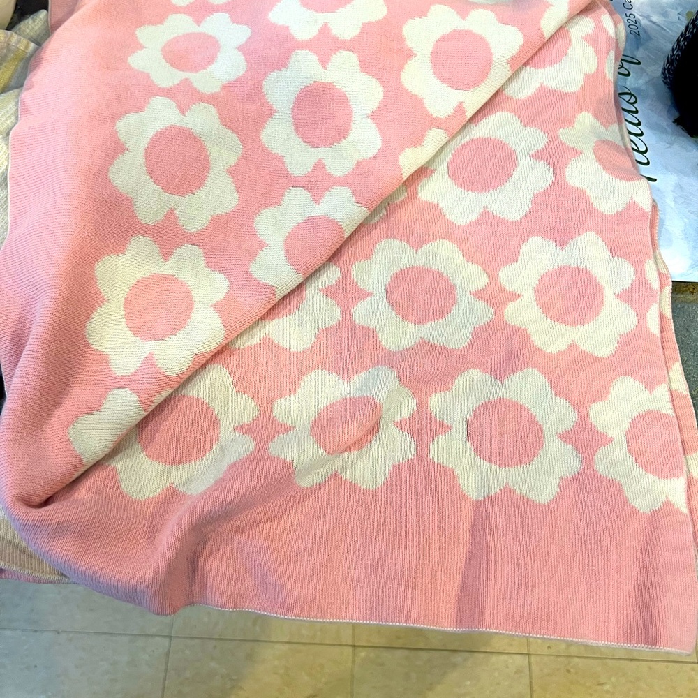 Orla Kiely for Target Pink Cream 🌸 Baby Blanket 🌸